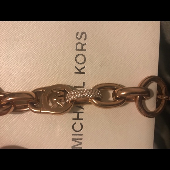 Michael Kors Crystal Logo Chain Bracelet - Picture 4 of 4